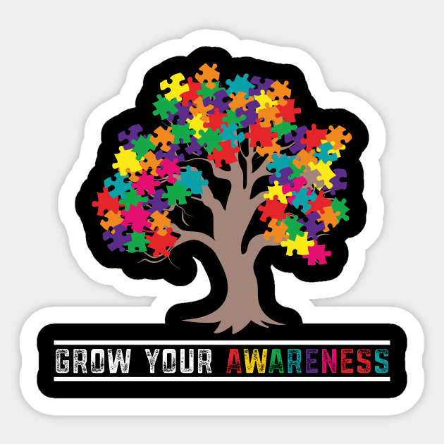 Autism Awareness Day Month Grow Your Awareness Sticker by mrsmitful01